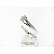 Chimento anello solitario oro bianco e diamante ct.0,50 referenza 82164309